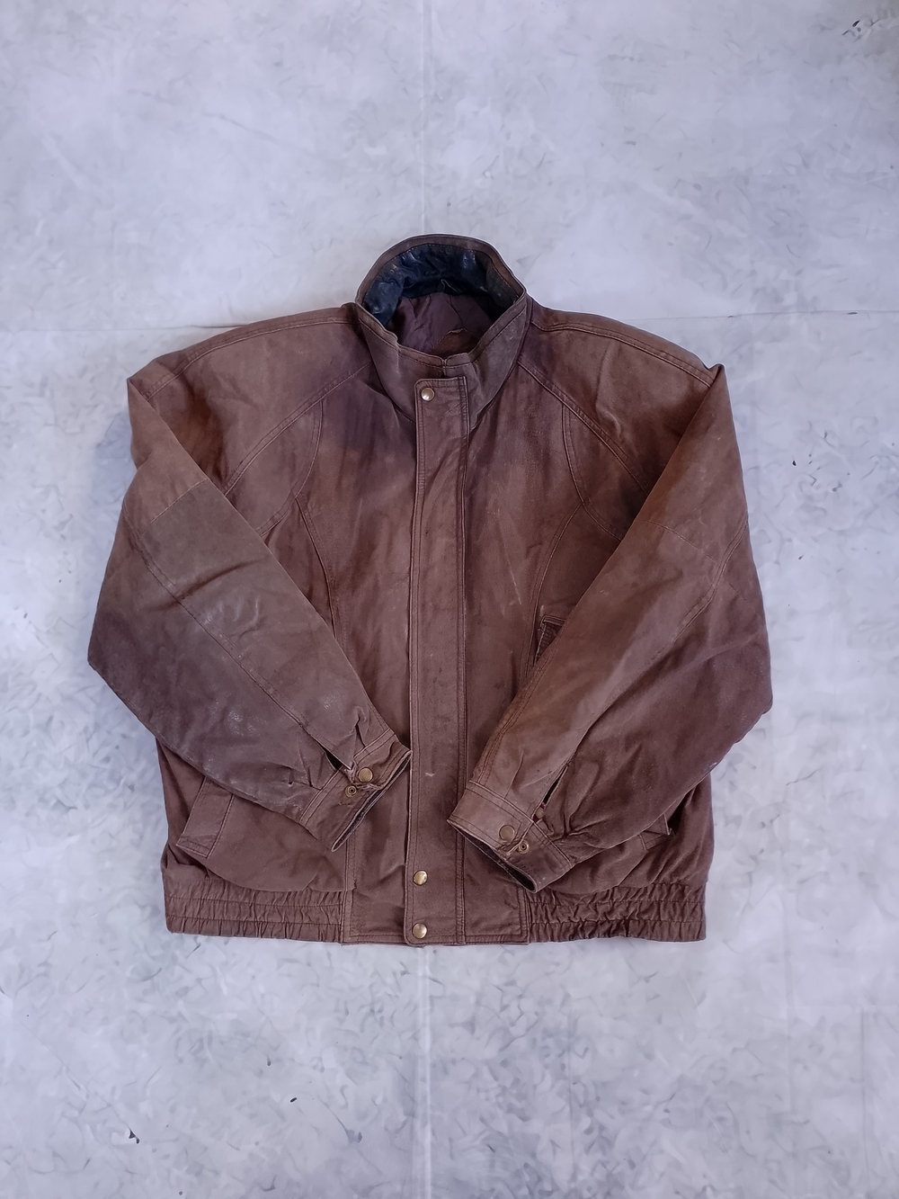 Vintage NORTHWEST TERRITORY Brown Suede Bomber Jacket - Picture 5 of 14